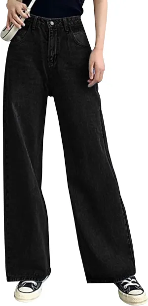 AirZeal Women's Baggy Jeans Wide Leg High Waist Loose Boyfriends Jeans Denim Pants Y2K 90s Jeans