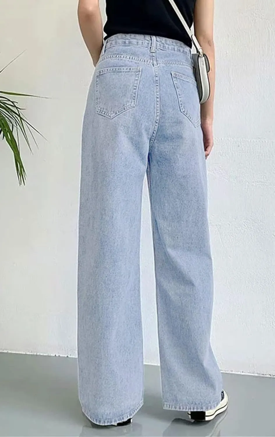 AirZeal Women's Baggy Jeans Wide Leg High Waist Loose Boyfriends Jeans Denim Pants Y2K 90s Jeans