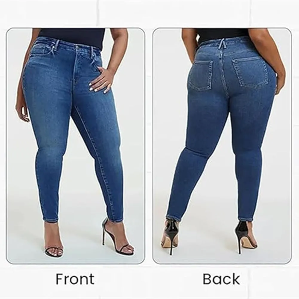 Akapi Jeans Mujer,High Waisted Stretchy Slimming Denim Pants,Curvy Jeans for Women,Button Fly Jeans for Women