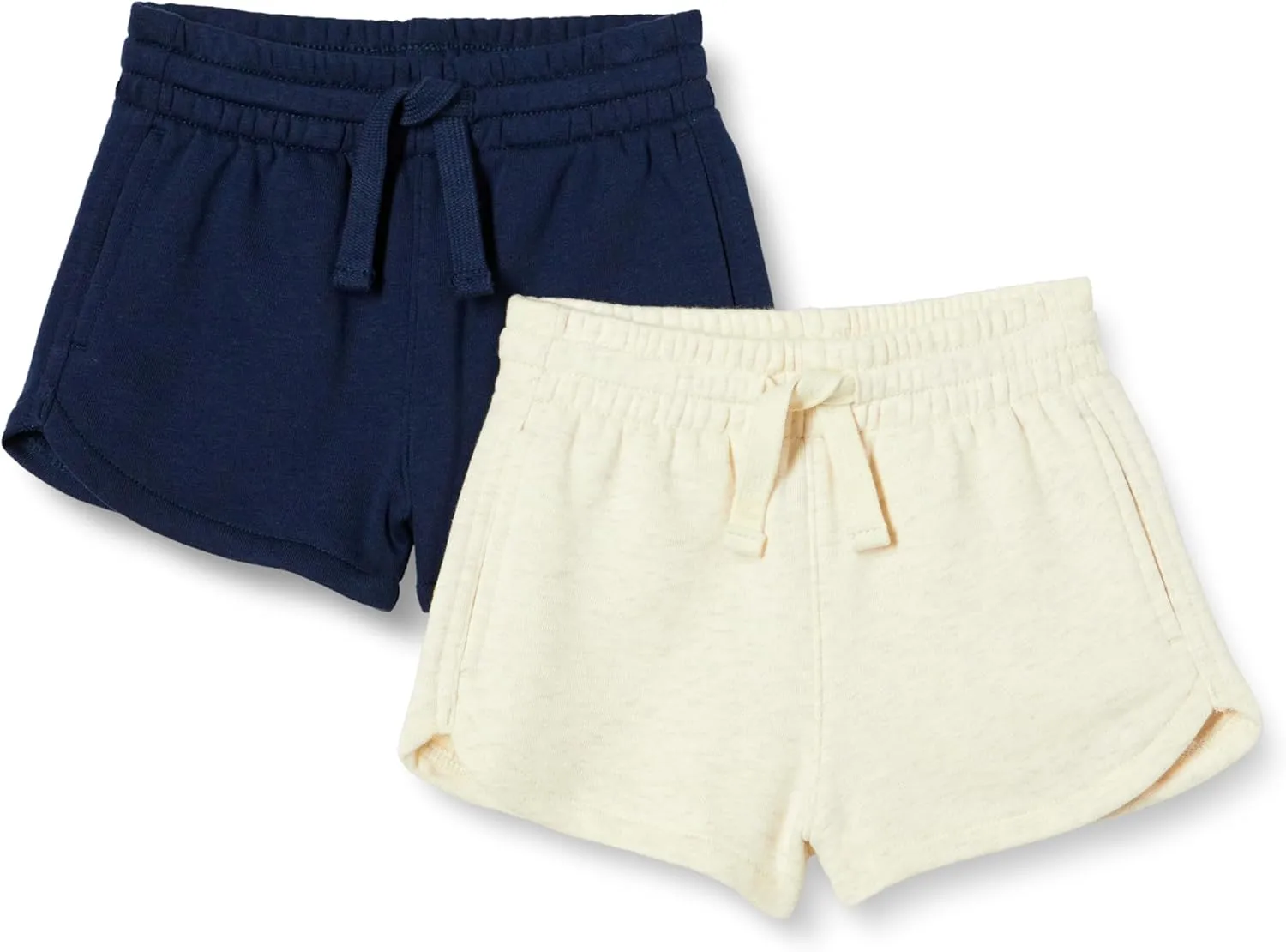 Amazon Essentials Girls and Toddlers' SweatShorts, Pack of 2