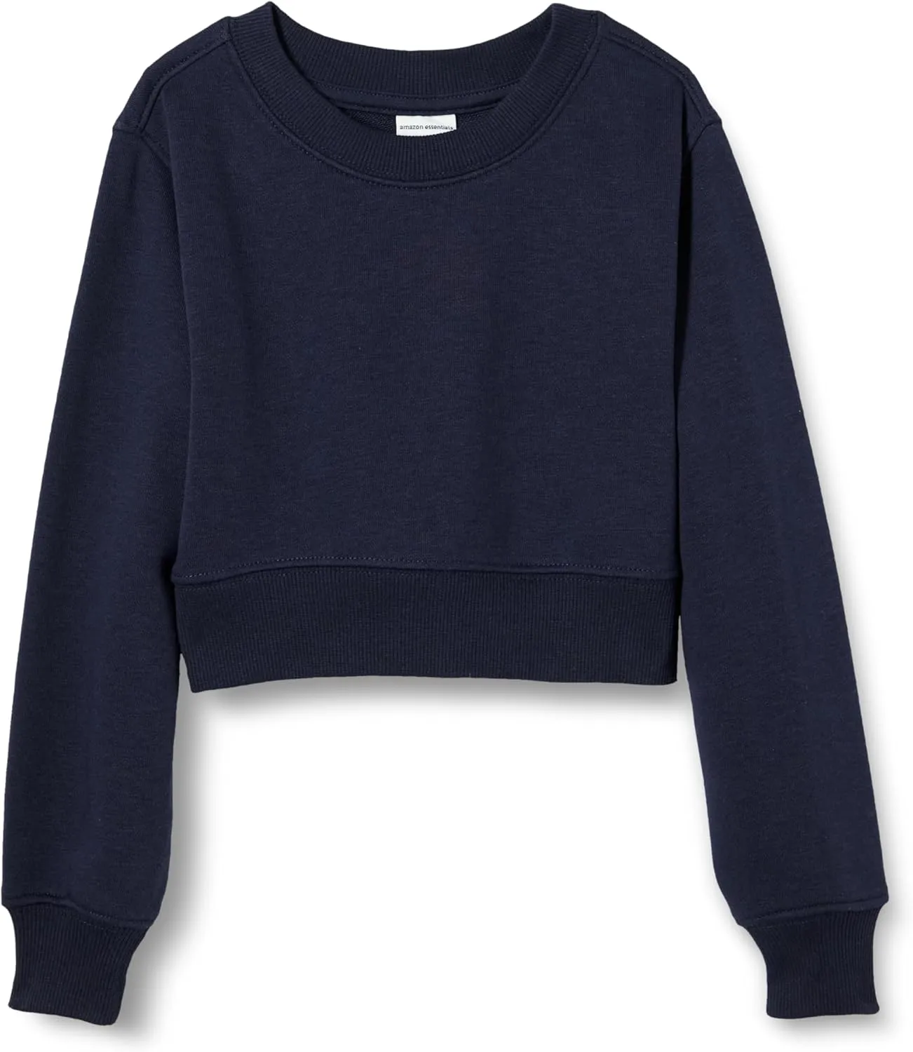 Amazon Essentials Girls' Cropped Sweatshirt