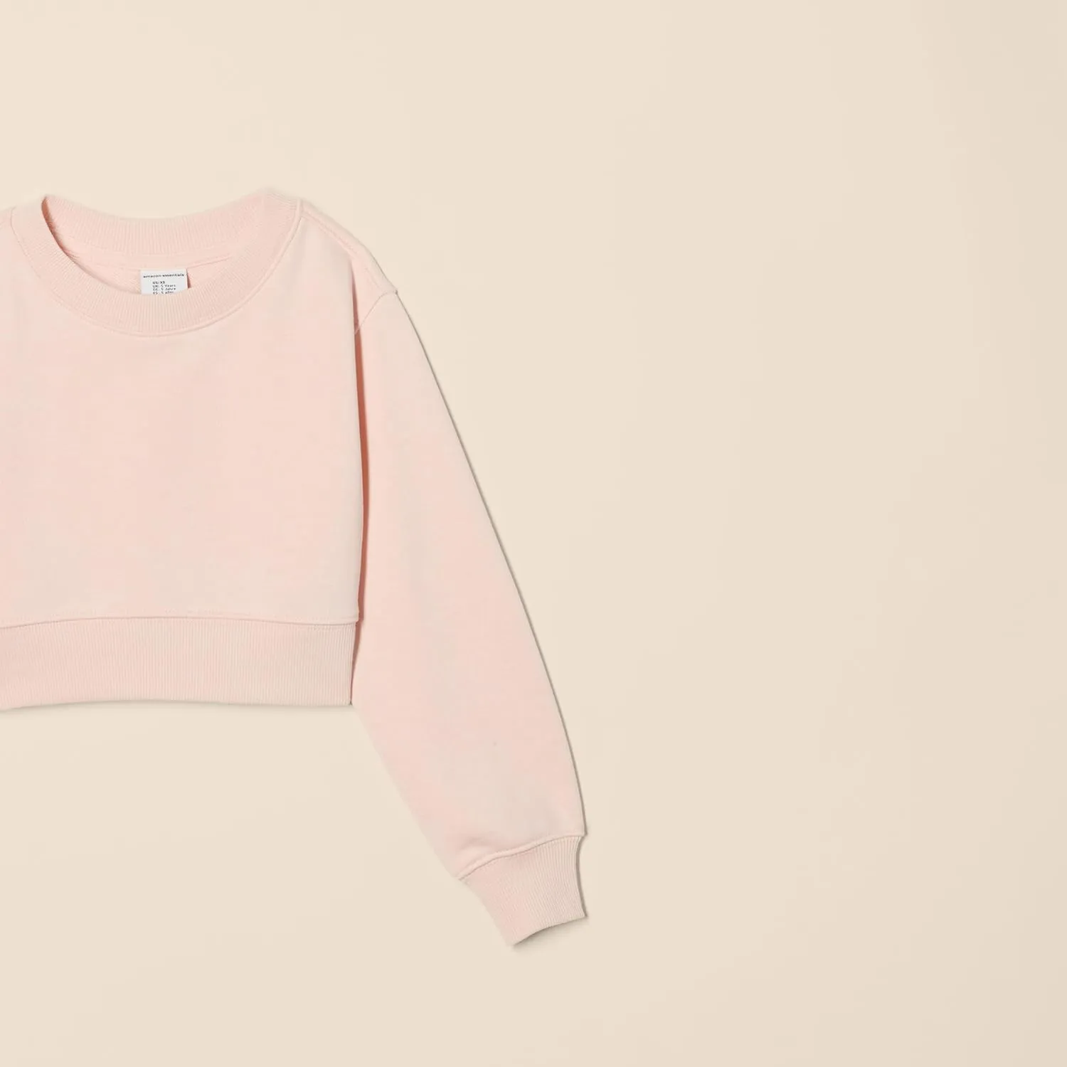 Amazon Essentials Girls' Cropped Sweatshirt