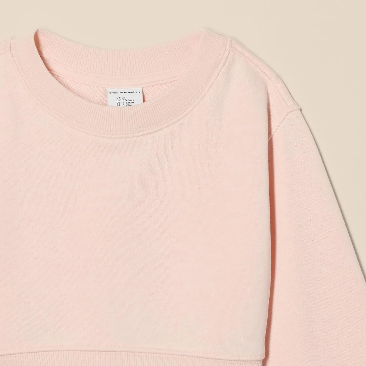 Amazon Essentials Girls' Cropped Sweatshirt