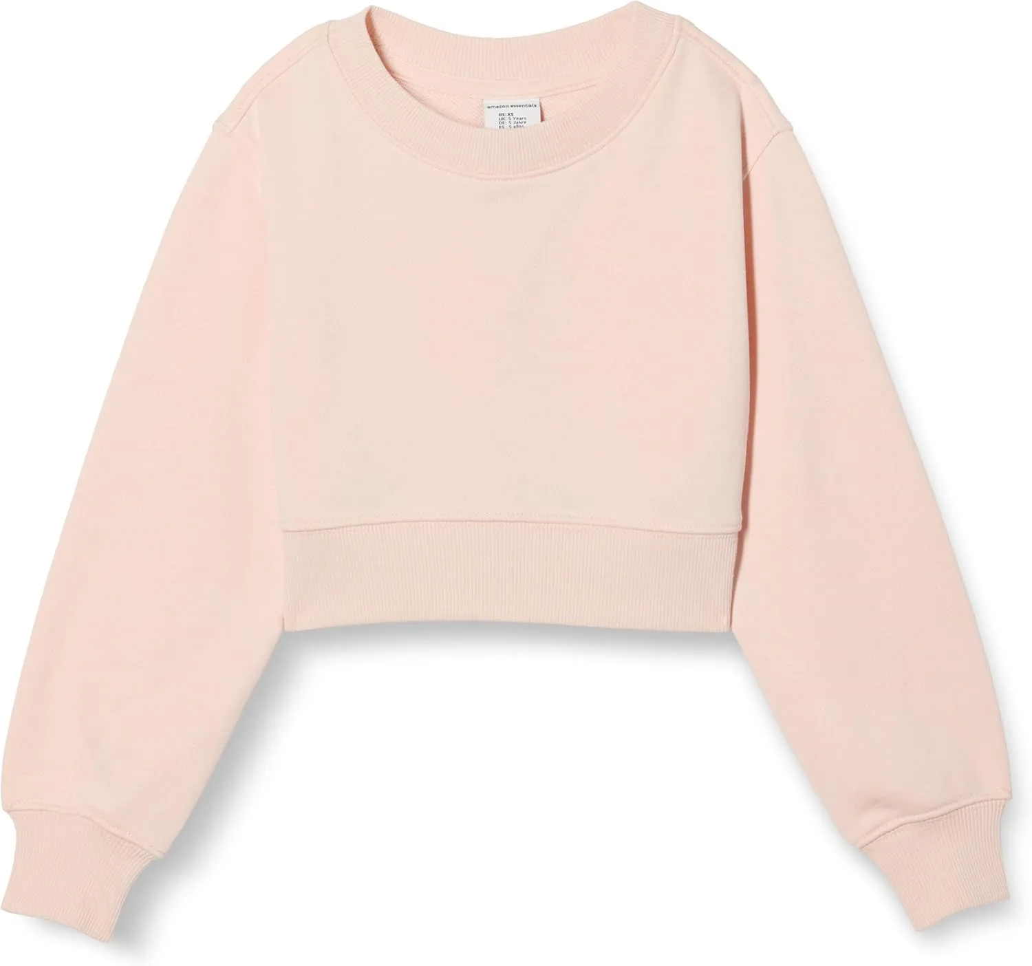 Amazon Essentials Girls' Cropped Sweatshirt