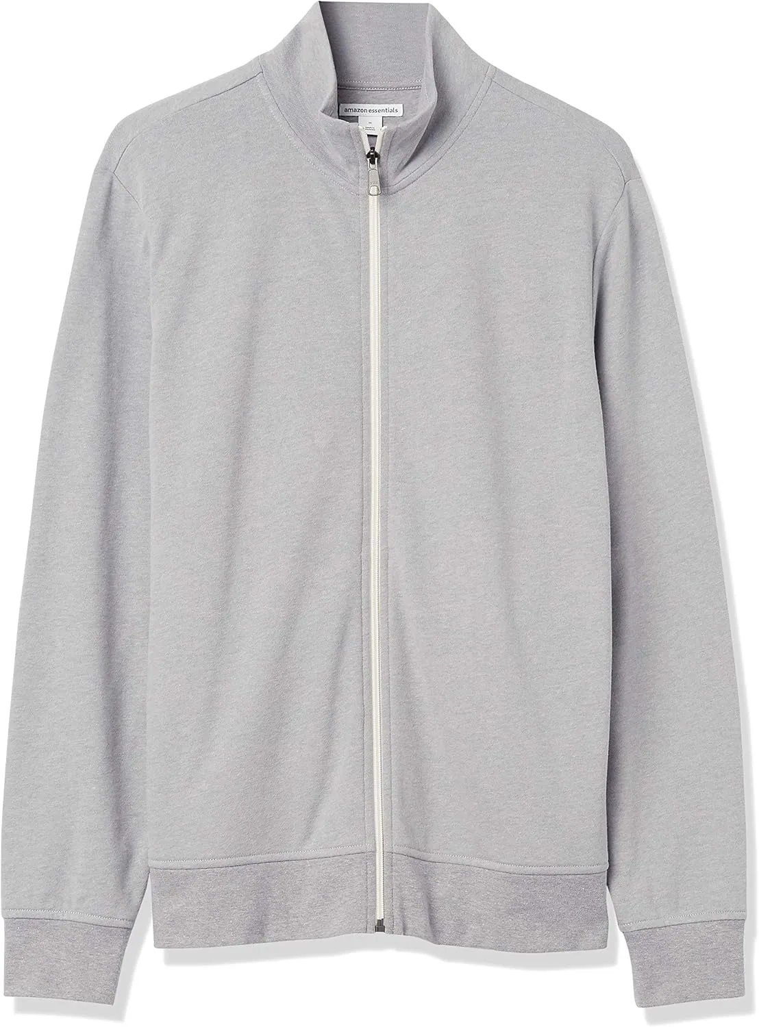 Amazon Essentials Men's Zip Up Sweatshirt, Lightweight French Terry, Mock Neck