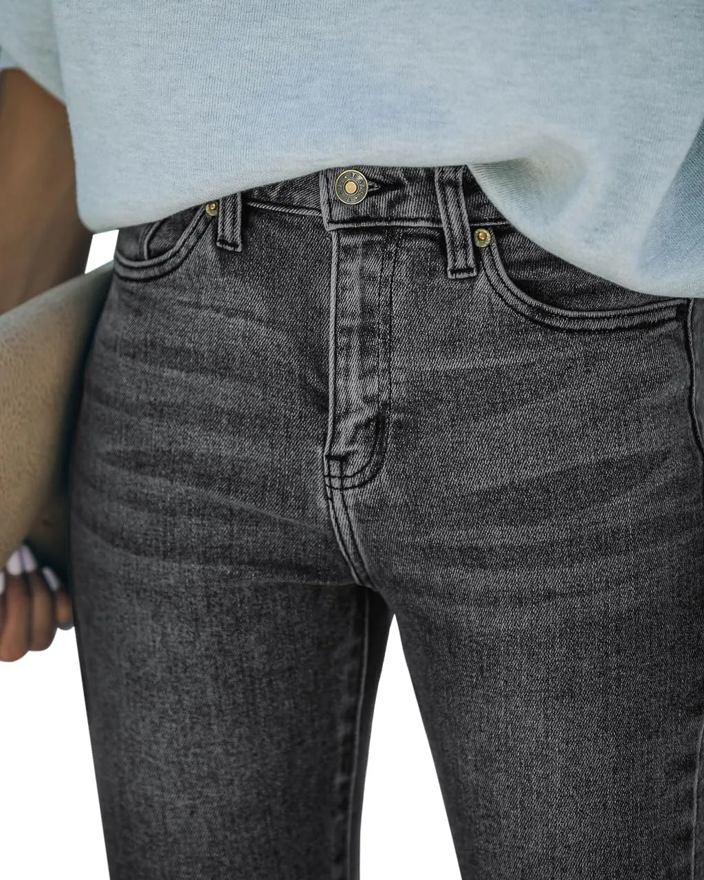 AMRSPENG Women's High Waisted Jeans for Women Ripped Stretch Skinny Butt Lifting Jeans Distressed Jeans Pants