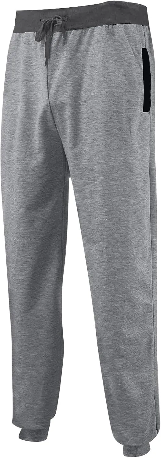 Athletic Sports Joggers for Men Drawstring Chino Cargo Pants Hiking Outdoor Relaxed Fit Sweatpants with Pockets