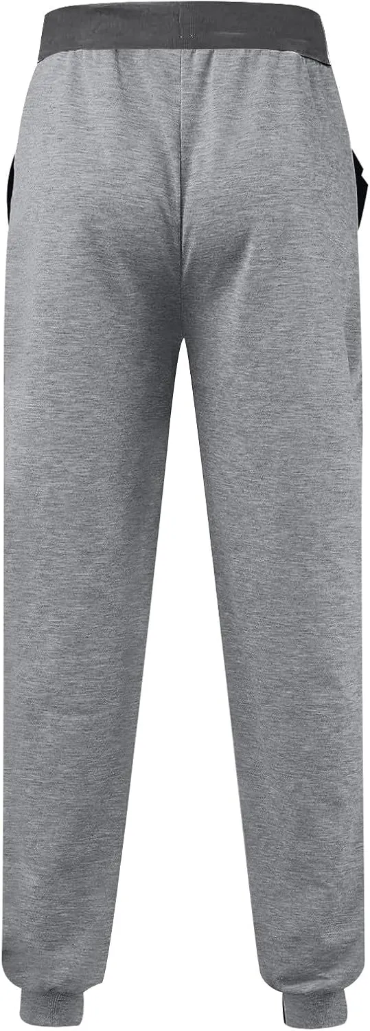 Athletic Sports Joggers for Men Drawstring Chino Cargo Pants Hiking Outdoor Relaxed Fit Sweatpants with Pockets