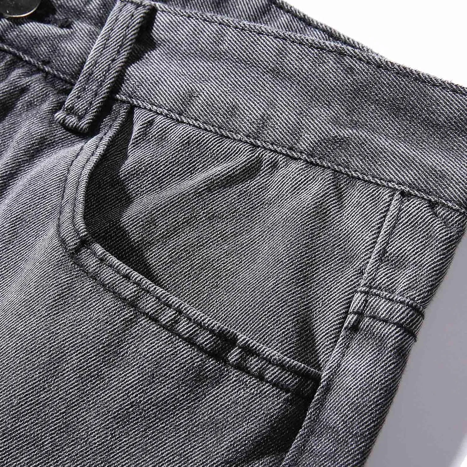 Baggy Jeans for Men Hip Hop Streetwear Wide Leg Denim Pants Relaxed Fit Trendy Casual Straight Legs Jean Work Pants