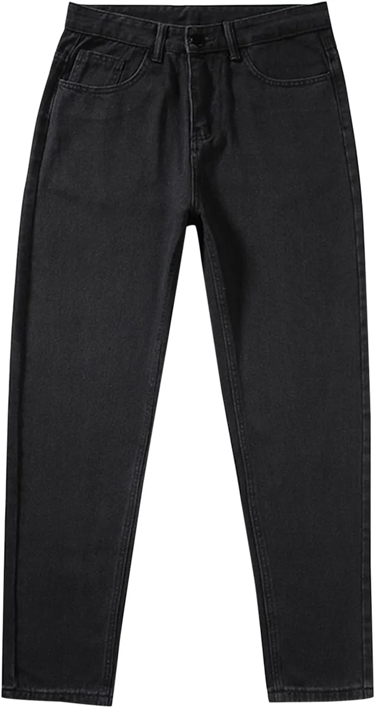 Baggy Jeans for Men Hip Hop Streetwear Wide Leg Denim Pants Relaxed Fit Trendy Casual Straight Legs Jean Work Pants