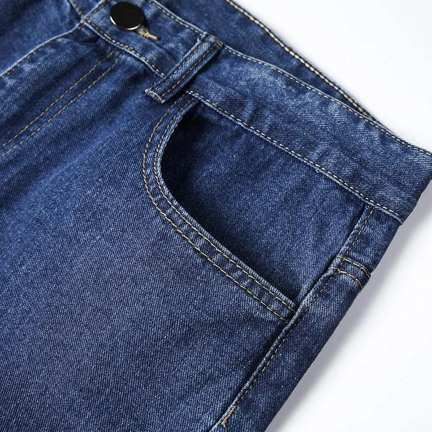 Baggy Jeans for Men Hip Hop Streetwear Wide Leg Denim Pants Relaxed Fit Trendy Casual Straight Legs Jean Work Pants