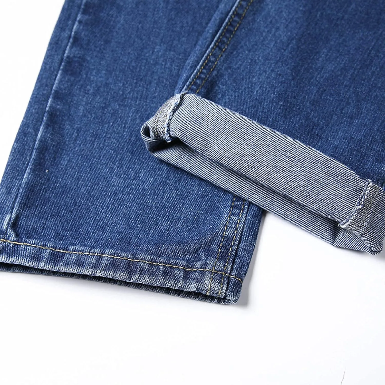 Baggy Jeans for Men Hip Hop Streetwear Wide Leg Denim Pants Relaxed Fit Trendy Casual Straight Legs Jean Work Pants