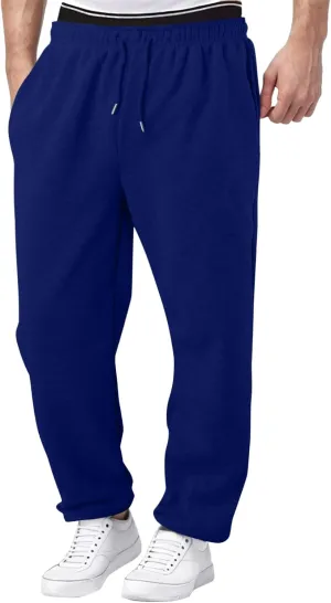 Baggy Sweatpants for Men Mens Joggers Cargopants Clothes Casual Sweatpants Work Solid Sports Pants Drawstring