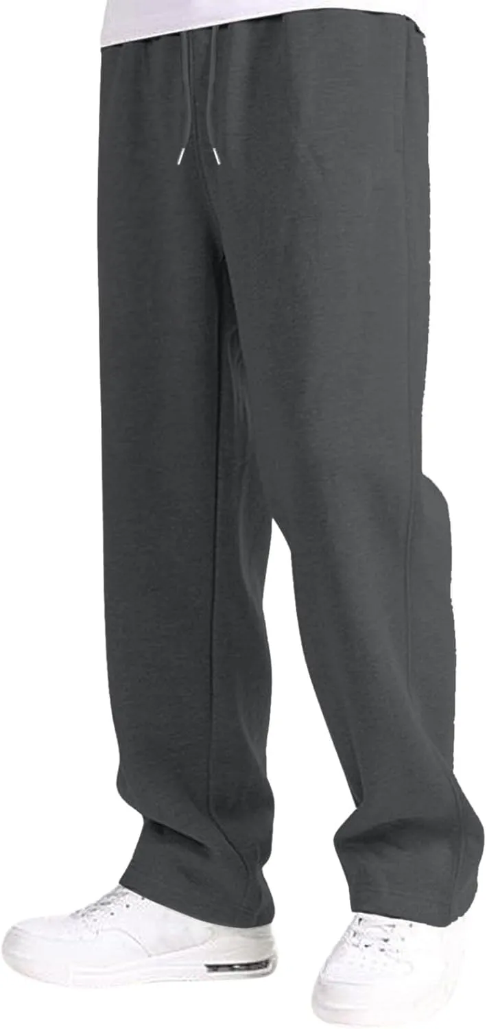 Baggy Sweatpants for Men Mens Joggers Cargopants Clothes Casual Sweatpants Work Solid Sports Pants Drawstring