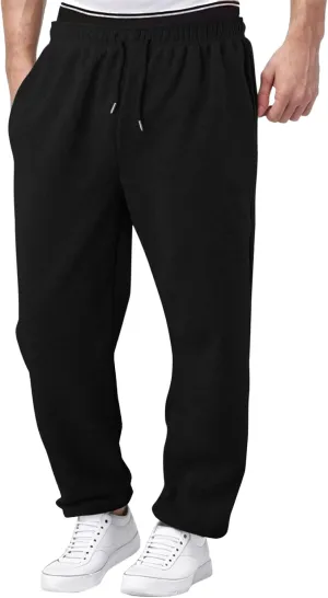 Baggy Sweatpants for Men Mens Joggers Cargopants Clothes Casual Sweatpants Work Solid Sports Pants Drawstring