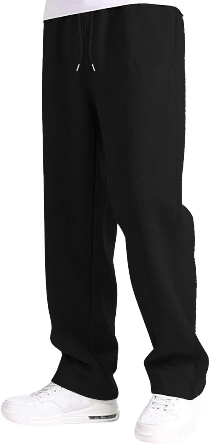 Baggy Sweatpants for Men Mens Joggers Cargopants Clothes Casual Sweatpants Work Solid Sports Pants Drawstring