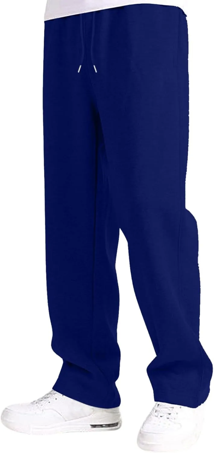 Baggy Sweatpants for Men Mens Joggers Cargopants Clothes Casual Sweatpants Work Solid Sports Pants Drawstring