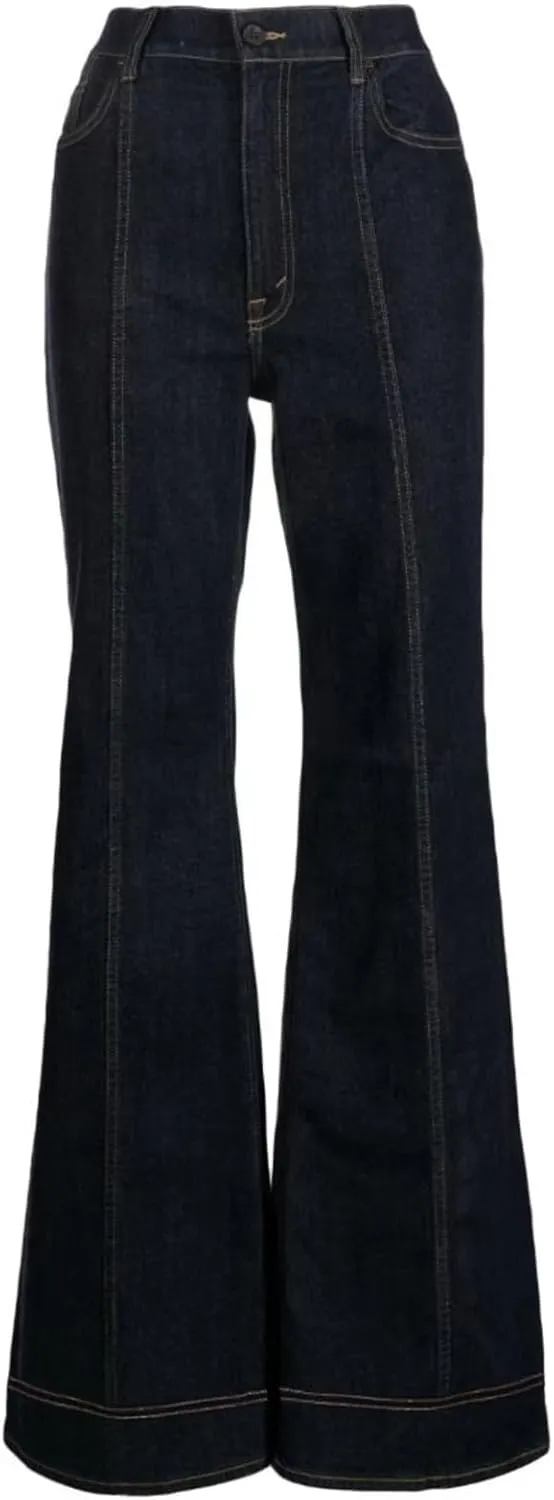 Bell Bottom Jeans for Women Ripped High Waisted Classic Flared Denim Pants