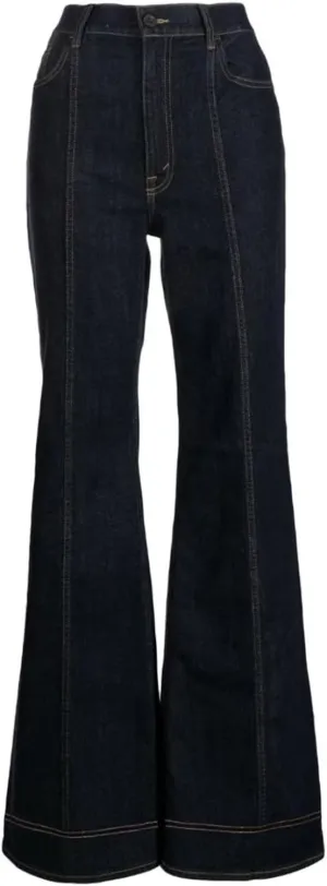 Bell Bottom Jeans for Women Ripped High Waisted Classic Flared Denim Pants