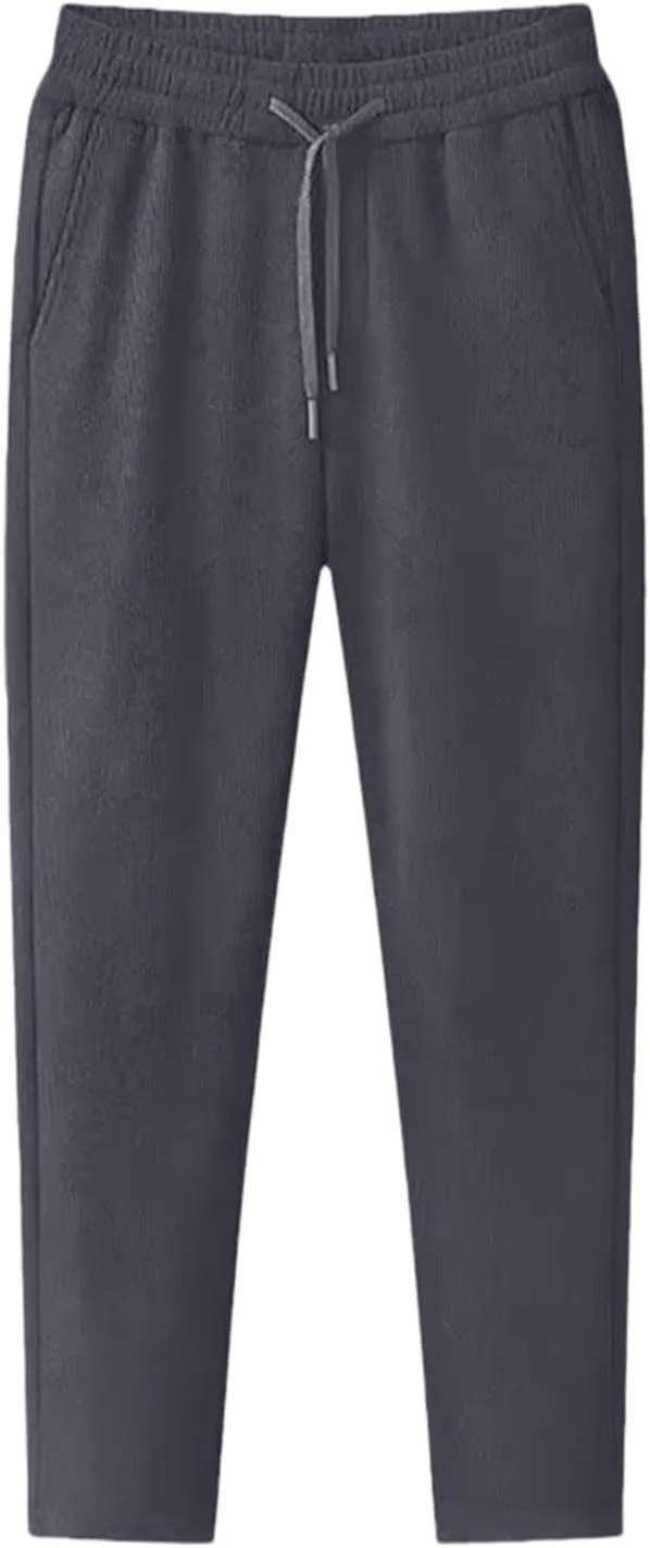 BIFUTON Joggers for Men,Mens Sweatpants Baggy Pants Solid Color Stretch Waist Drawstring Running Track Pants with Pockets