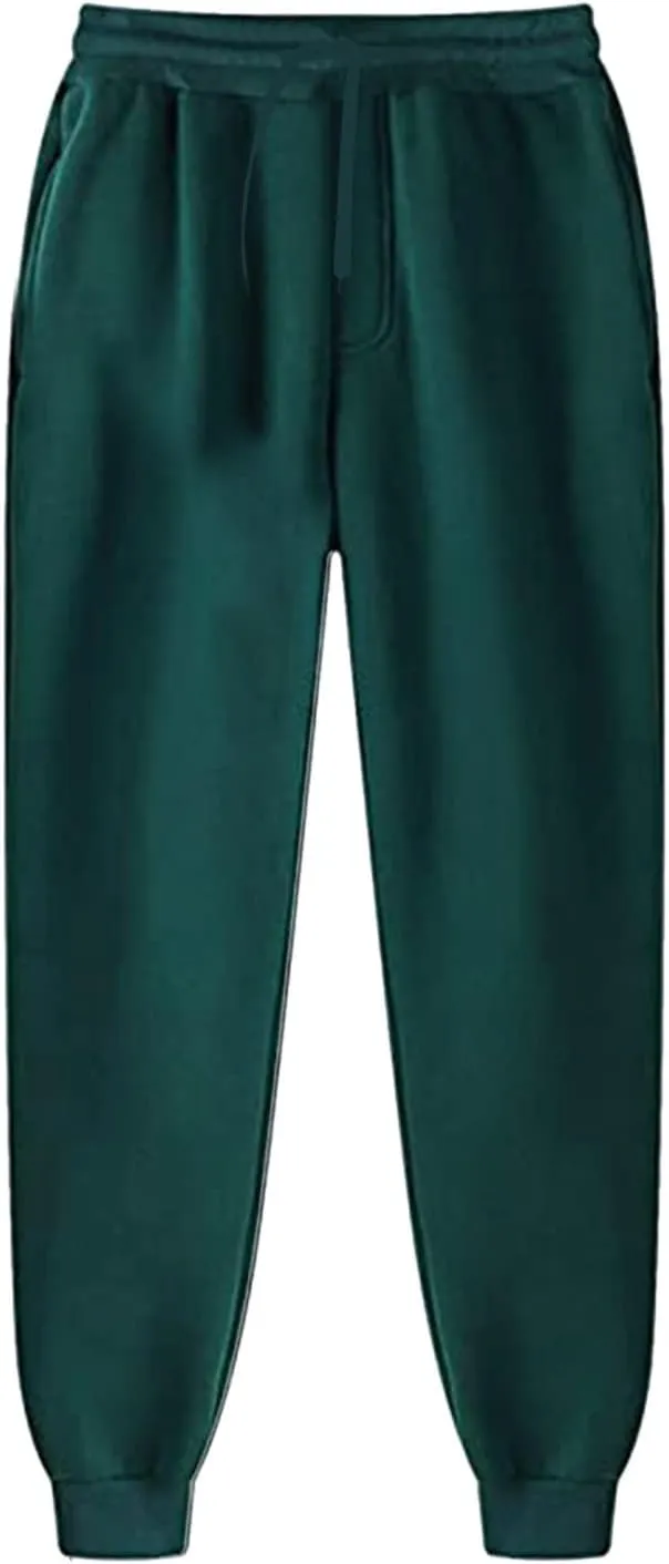 BIFUTON Joggers for Men,Mens Sweatpants Baggy Pants Solid Color Stretch Waist Drawstring Running Track Pants with Pockets
