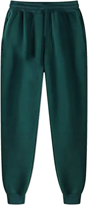 BIFUTON Joggers for Men,Mens Sweatpants Baggy Pants Solid Color Stretch Waist Drawstring Running Track Pants with Pockets
