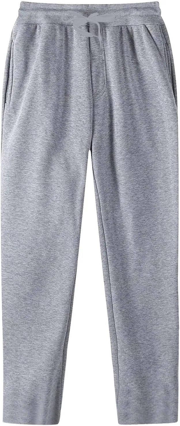 BIFUTON Joggers for Men,Mens Sweatpants with Pockets Solid Color Lace Up Straight Leg Athletic Pants Loose Fit Golf Pants