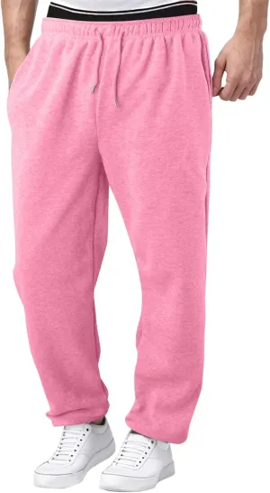 BIFUTON Men's Pants,Mens Joggers with Pockets Cotton Sweatpants for Men Lightweight Hiking Pants Drawstring Running Pants
