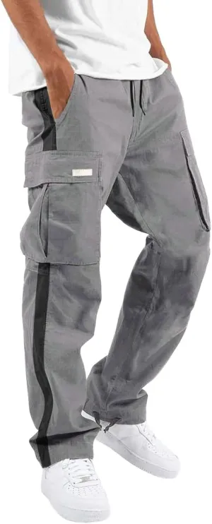 Big and Tall Cargo Pants for Men Sweatpants for Men Baggy Sports Pants Drawstring Sports Trousers Cargo Pants for Men