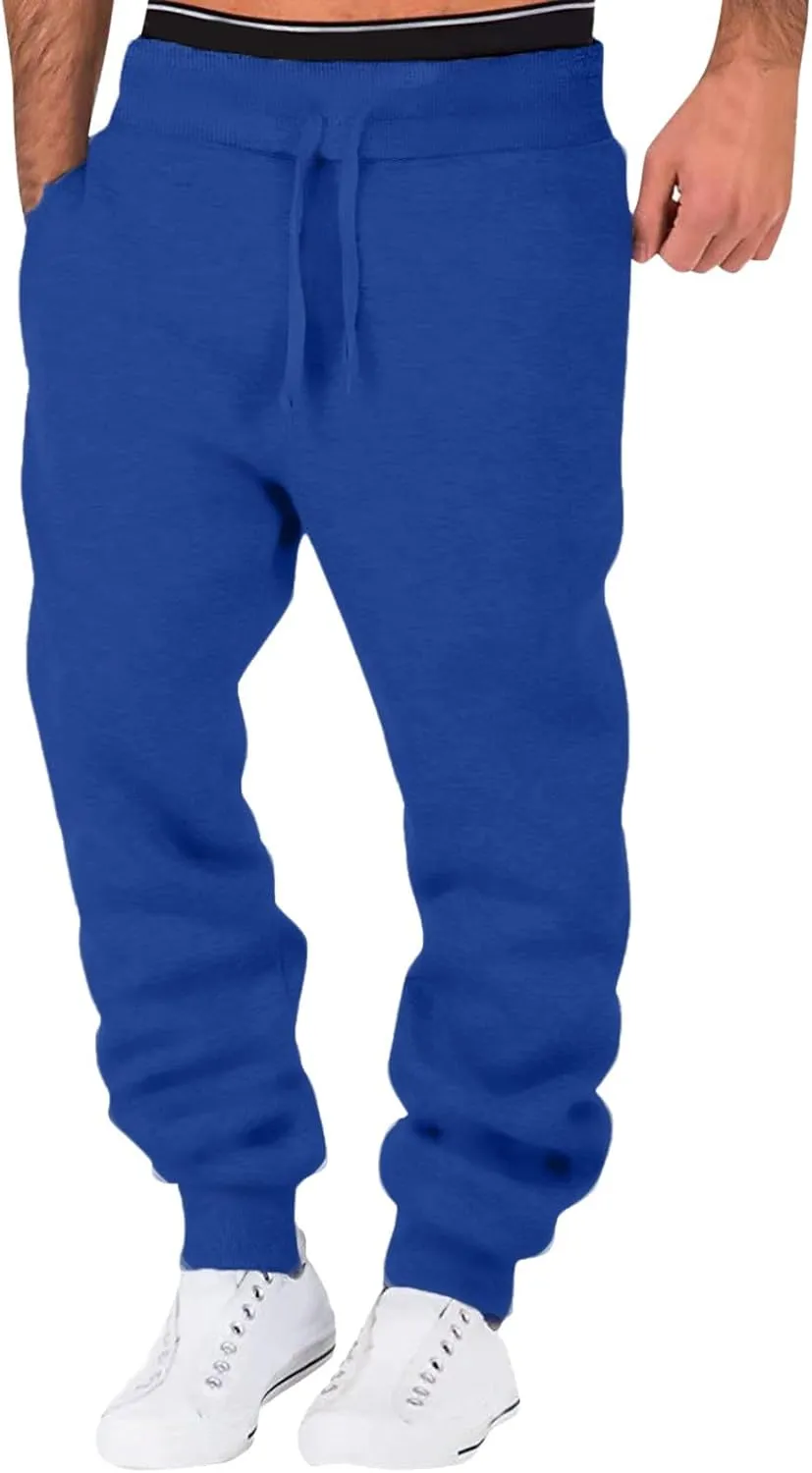 Big and Tall Cargo Pants for Men Sweatpants for Men Drawstring Men's Outdoor Work Military Tactical Pants Lightweight