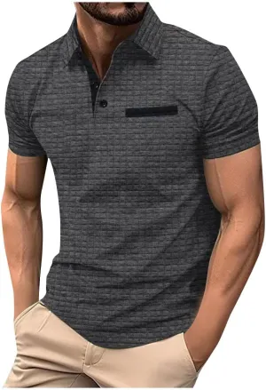 Big and Tall Linen Shirts for Men Short Sleeve Casual Loose Button Down Shirt Summer Beach Gym Workout Polo Shirt