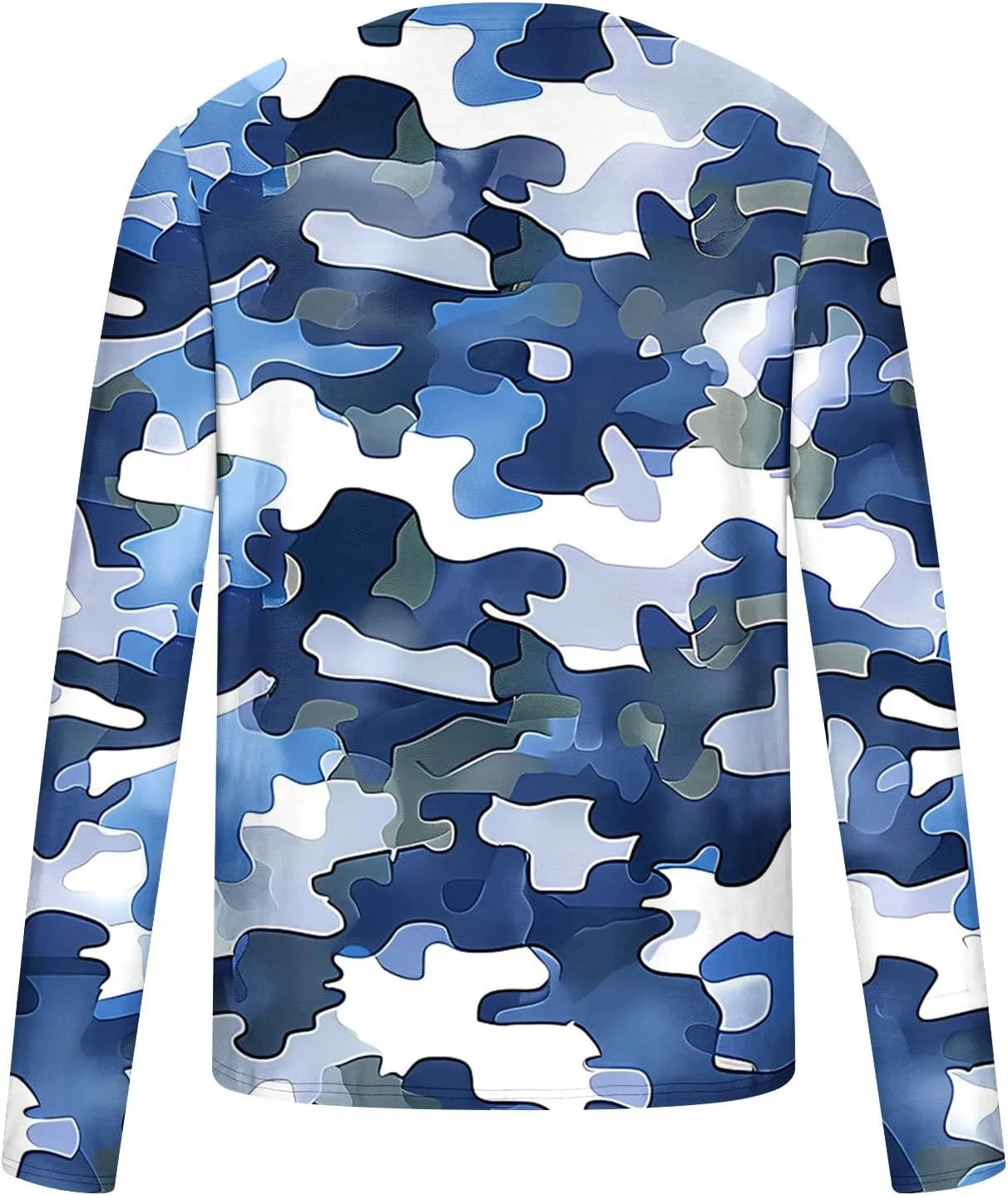 Big and Tall Shirts for Men Long Sleeve Camouflage Print Graphic Pullover Tops Camo Gym Workout Crewneck Sweatshirts