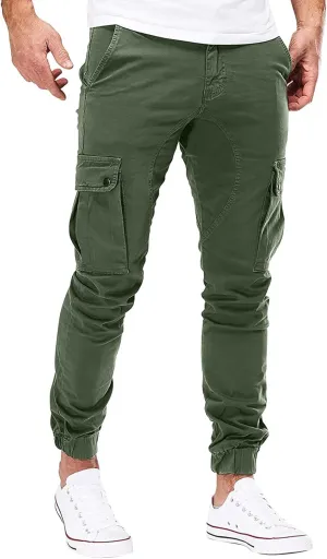 Big and Tall Sweatpants for Men & Winter Pants for Men Drawstring Cargo Flat Front Straight Fit Pants Outdoor Sports
