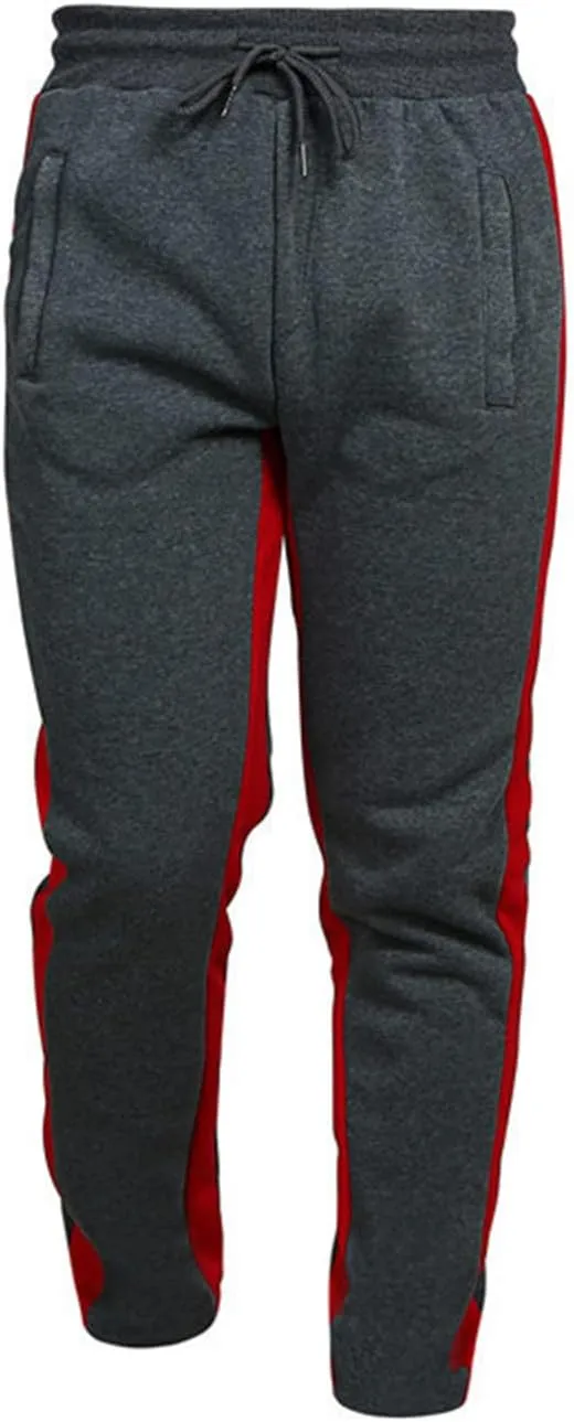 Big and Tall Sweatpants for Men Sweatpants with Zip Pockets Sports Trousers Men's Tear Away Trouser Basketball Track