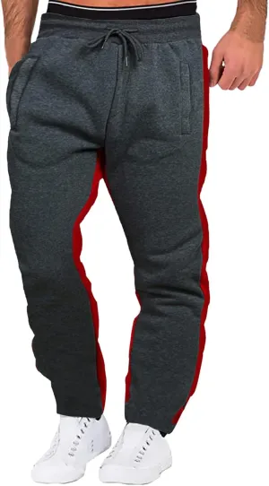 Big and Tall Sweatpants for Men Sweatpants with Zip Pockets Sports Trousers Men's Tear Away Trouser Basketball Track