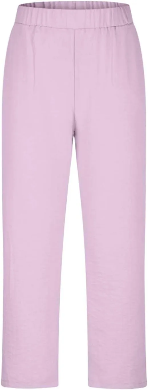 Capri Pants for Women Dressy Casual Stretch Summer 3/4 Length Trousers Wide Leg Cotton Linen Petite Cropped Pants