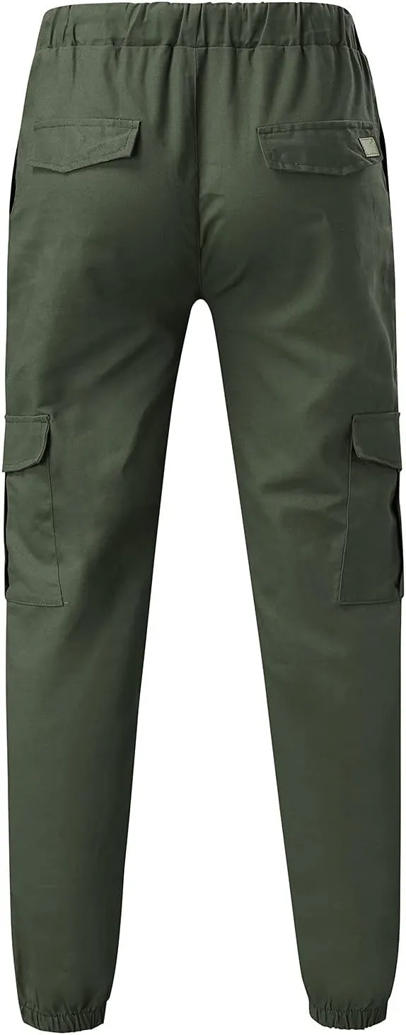 Cargo Pants for Men Baggy Water Resistant Ripstop Cargo Pants Lightweight EDC Hiking Work Pants Outdoor Apparel Men's