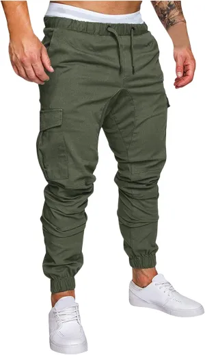 Cargo Pants for Men Baggy Water Resistant Ripstop Cargo Pants Lightweight EDC Hiking Work Pants Outdoor Apparel Men's