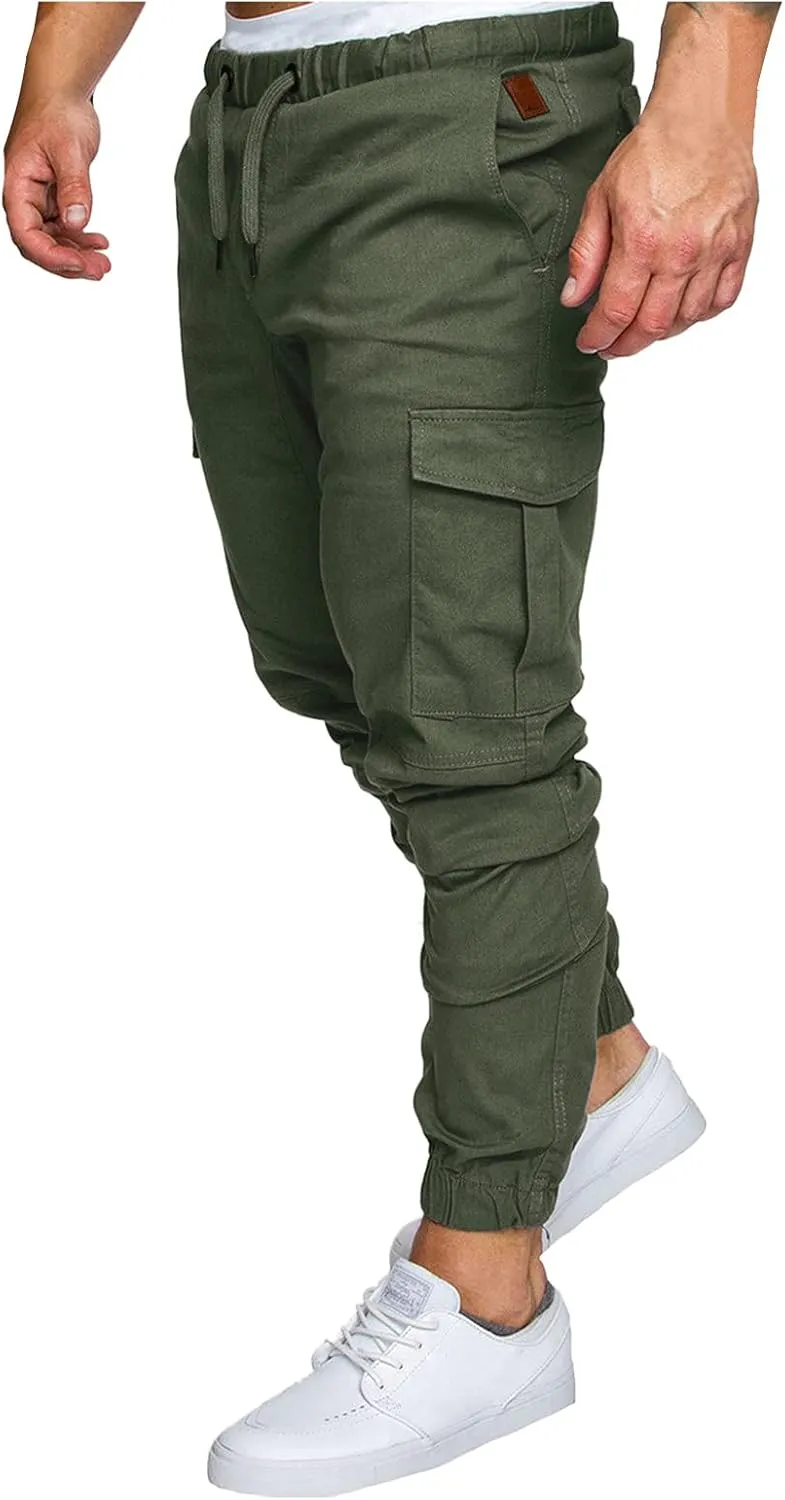 Cargo Pants for Men Baggy Water Resistant Ripstop Cargo Pants Lightweight EDC Hiking Work Pants Outdoor Apparel Men's