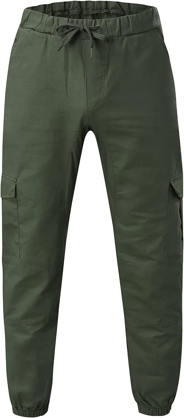 Cargo Pants for Men Baggy Water Resistant Ripstop Cargo Pants Lightweight EDC Hiking Work Pants Outdoor Apparel Men's
