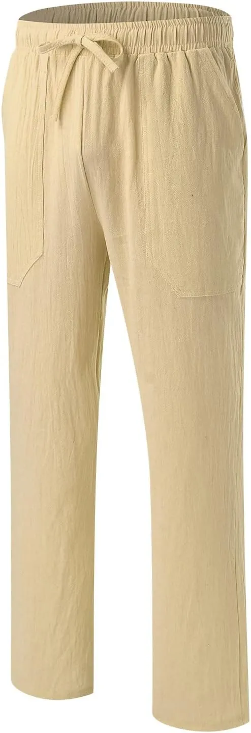Cargo Pants for Men Big and Tall, Chino Jogger Pants Sweatpants for Men Pants Casual Rope Loose Heavyweight Fit Cargo
