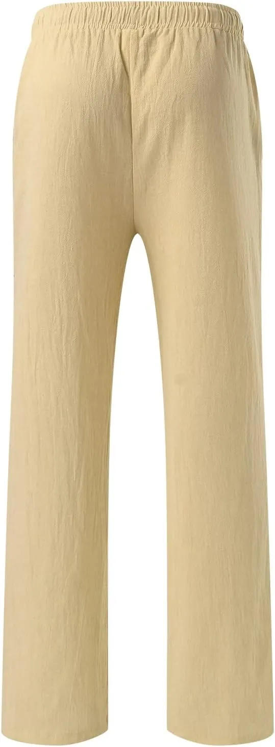Cargo Pants for Men Big and Tall, Chino Jogger Pants Sweatpants for Men Pants Casual Rope Loose Heavyweight Fit Cargo