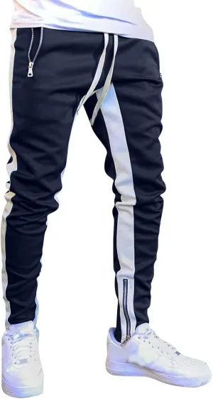 Cargo Pants for Men Big and Tall for Jogging Workout Gym Running Training Mens Open Bottom Sweatpants Workout Lounge