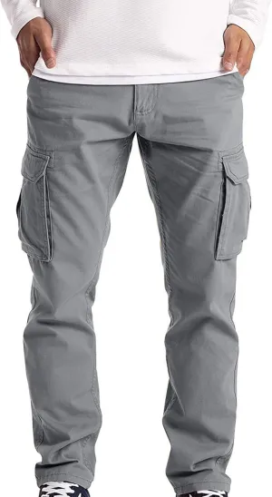 Cargo Pants for Men Big and Tall Mesh Jogger Zipper Running Pants Pockets Men's Pants Stripped Trousers Men's Fleece