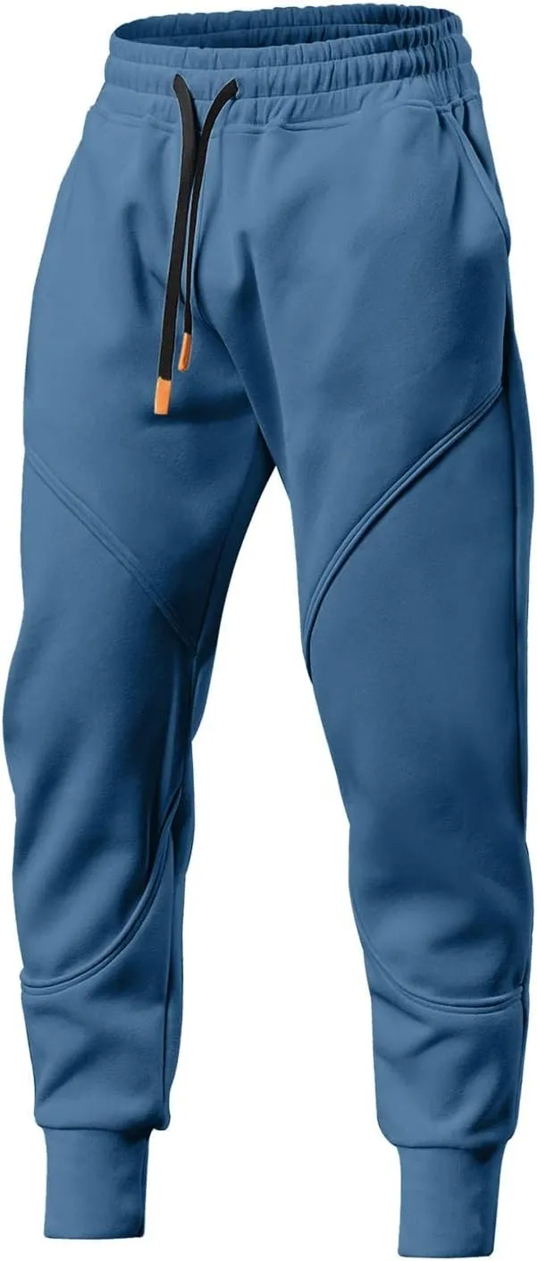 Cargo Pants for Men Big and Tall Pockets Men Sweatpants Men's Basic Active Fleece Jogger Pants Regular and Big & Tall