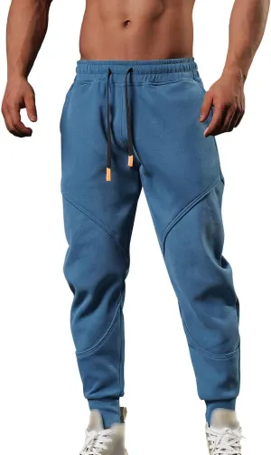 Cargo Pants for Men Big and Tall Pockets Men Sweatpants Men's Basic Active Fleece Jogger Pants Regular and Big & Tall