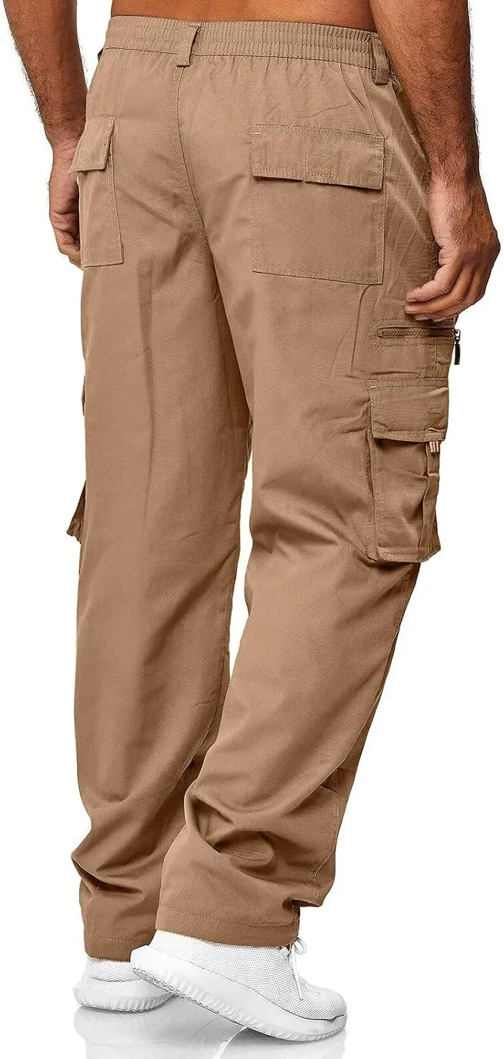Cargo Pants for Men Big and Tall Workout Pants Sport Training Tapered Sweatpants Casual Athletics Joggers for Running