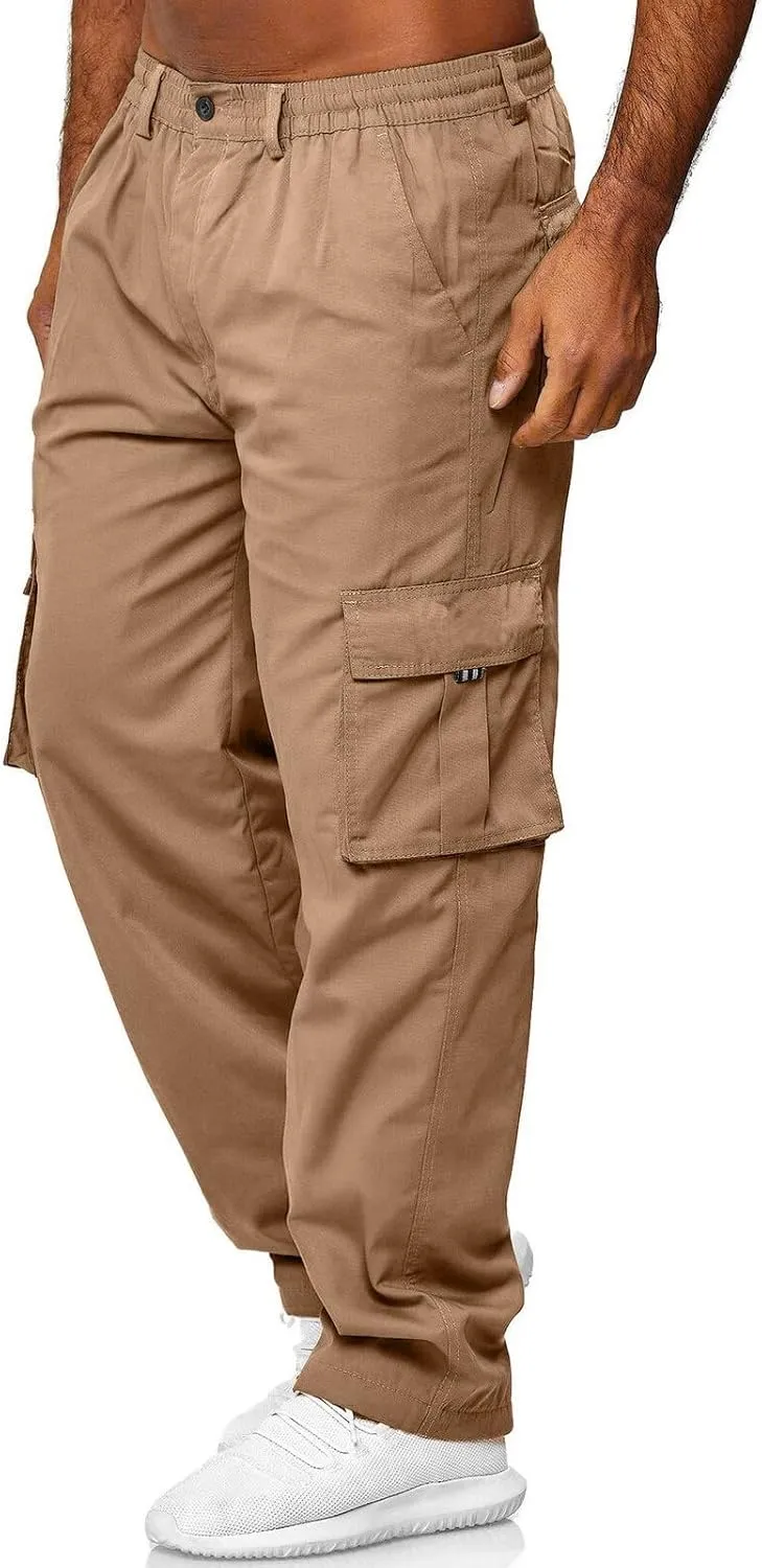 Cargo Pants for Men Big and Tall Workout Pants Sport Training Tapered Sweatpants Casual Athletics Joggers for Running