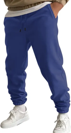 Cargo Pants for Men Relaxed Fit Army Cargo Pants Sports Mens Premium Slim Fleece Pants Zipper Pockets Athletic Jogger