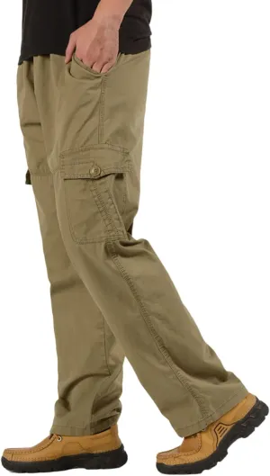 Cargo Pants for Men Relaxed Fit Casual Men's Sweatpants Hip Hop Tapered Gym Running Workout Pants Letter Print Fleece
